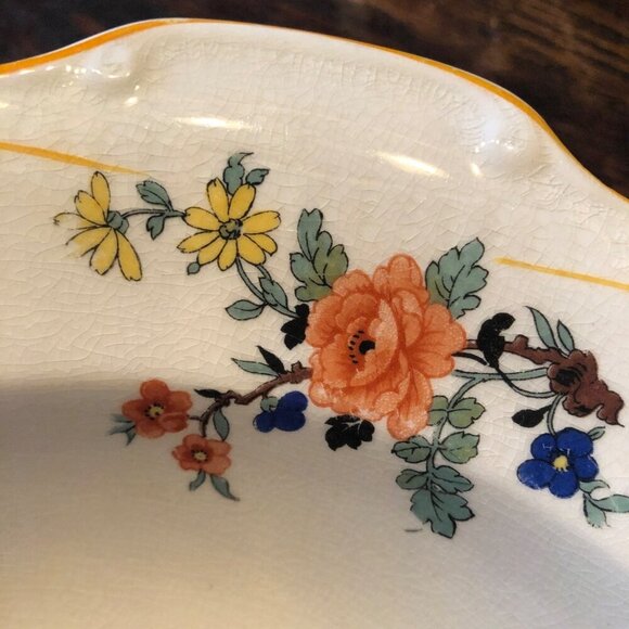 Thompson Francis Floral Handled 10 Inch Serving Bowl - Picture 10 of 10